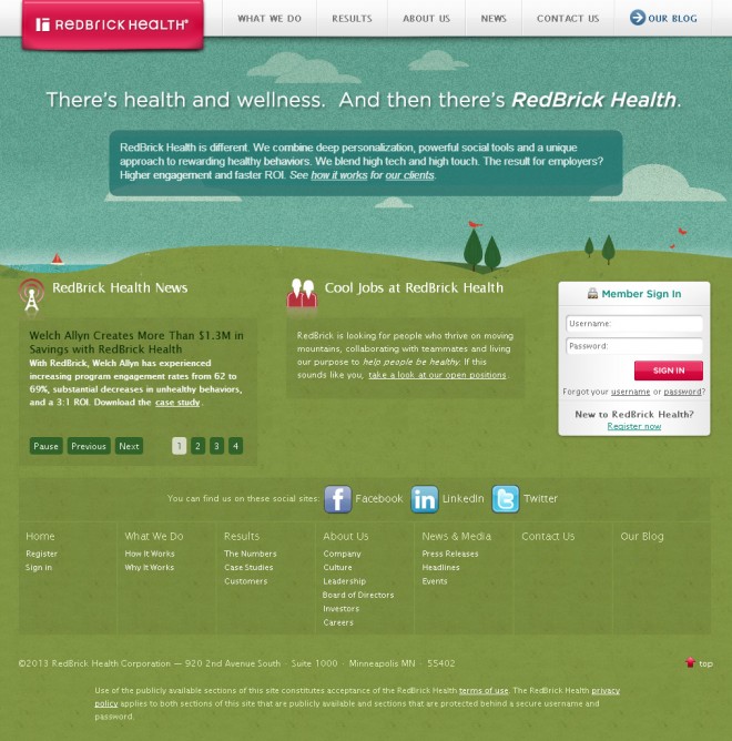 RedBrick corporate website design.preview