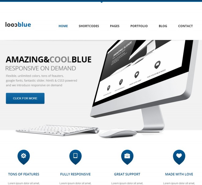 Logo Blue corporate website design.preview