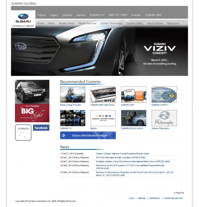 SUBARU corporate website design.preview
