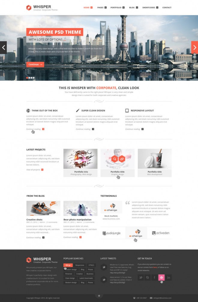 Whisper corporate website design.preview