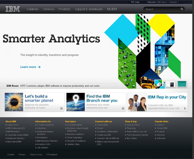 IBM corporate website design.preview